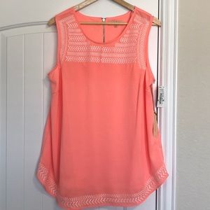NWT Gibson Latimer Peach Top